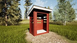 JÄTEKATOS J1 1,4 m2 1000x1700mm Kevythirsi 42x145